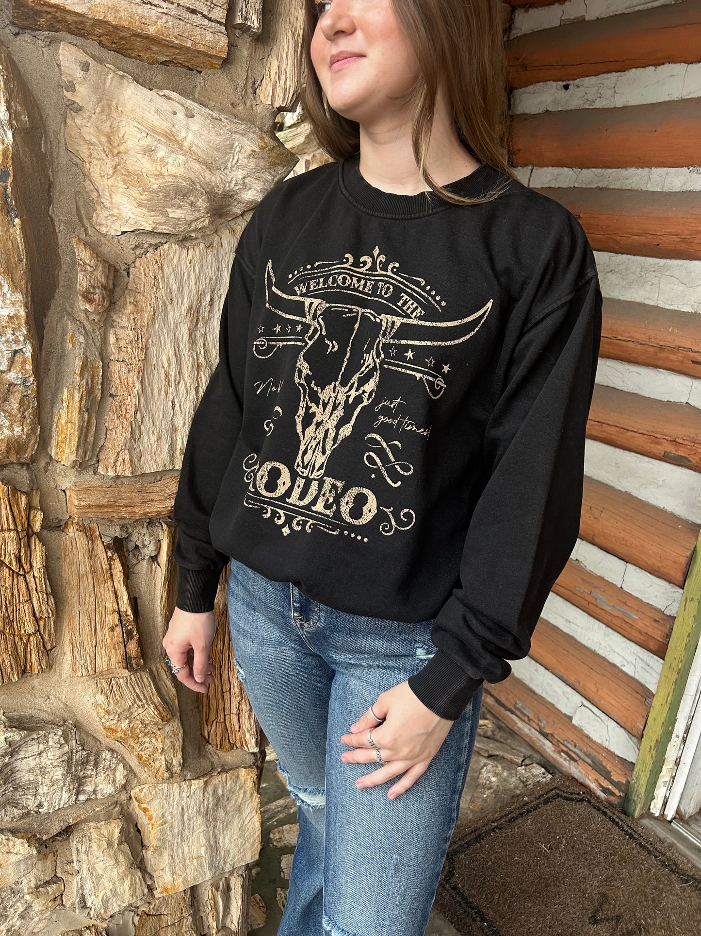 Welcome To the Rodeo Graphic Sweatshirt