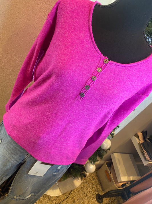 Henley Sweater Top