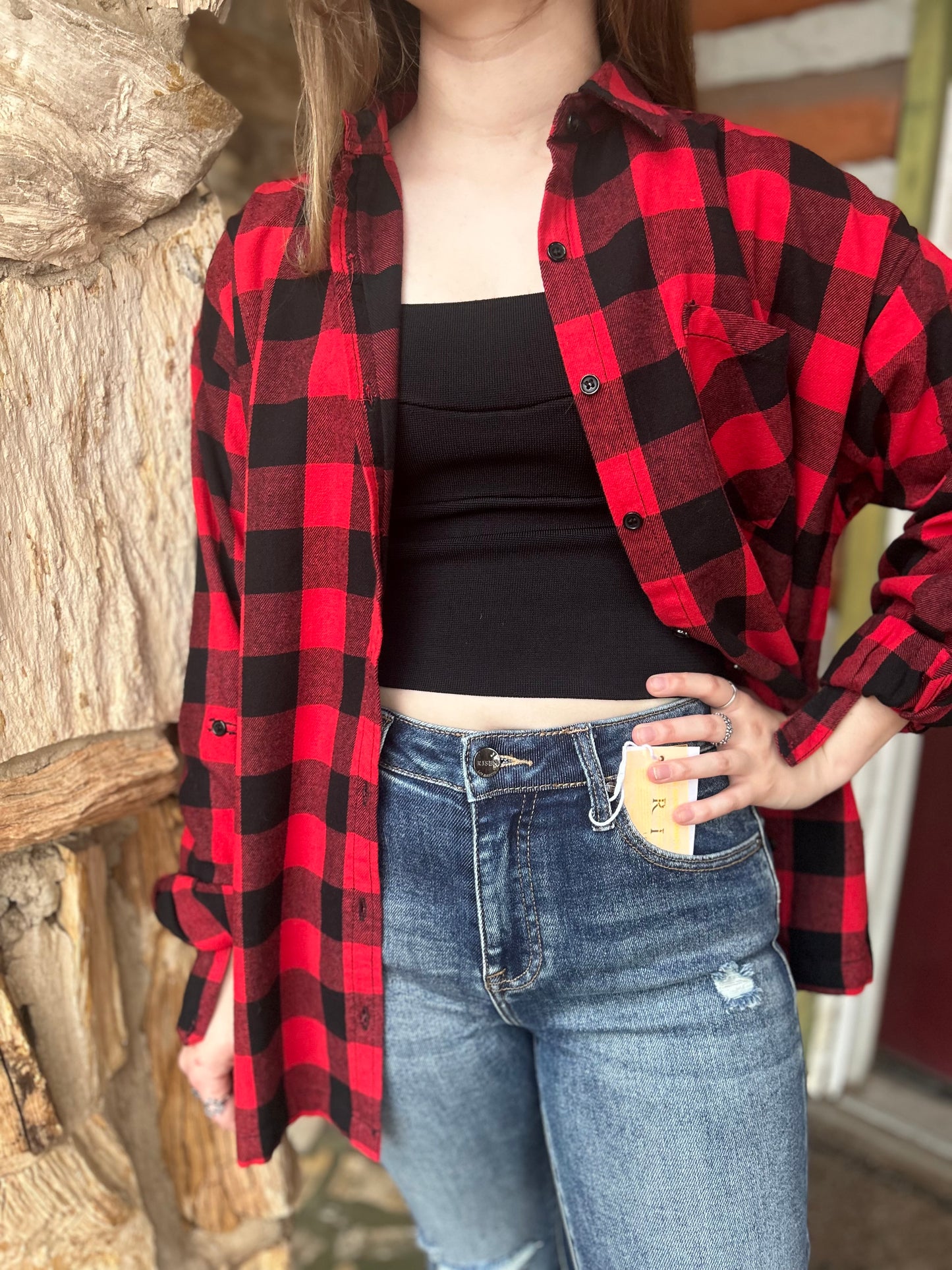 Buffalo Plaid Oversized Shirt