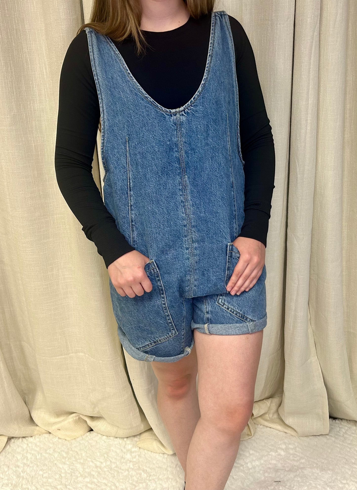 Denim Romper